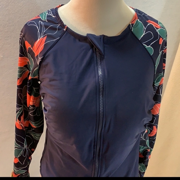 All In Motion One Piece Rashguard Swimsuit - Picture 2 of 9